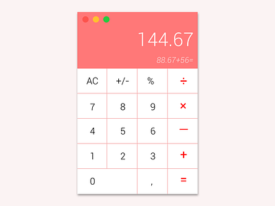 UI Challenge 004 - Calculator calculator daily ui challenge design minimal design ui ux