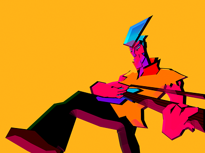 Guitar Dude character character animation character concept character design guitar guitar player illustration