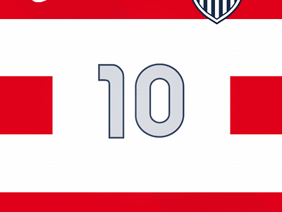 New US Men's Soccer Home Kit Wallpaper blue football hoops jersey red soccer usa wallpaper white