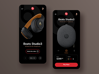Beats App Design - eCommerce app design ecommerce home app interaction ios minimalist ui ui ux ui design ux