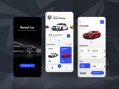 Rental Car App - UI Design