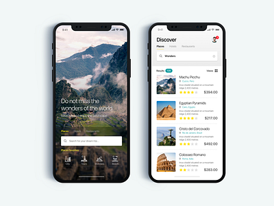 Travel and Tourism App - Daily UI Challenge #6 app design ios minialista travel ui design ux ux design web design