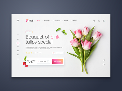 Tulip Web UI Design - eCommerce