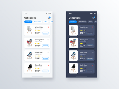 Collections Chair eCommerce App - Daily UI Challenge #15 app design chair design detail ecommerce ecommerce design home app inspiration interaction ios iphone x minialista minimalist ui ui ux ui ux design ui design user interface ux ux design