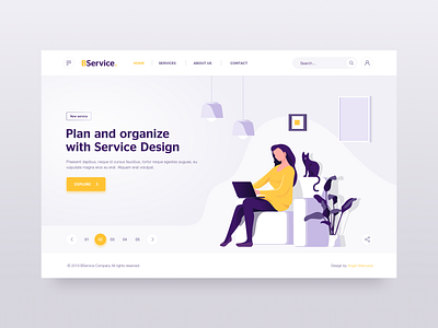 Landing Page - Service Design branding design illustration inspiration landing design landing page logo minimalist typography ui ui ux ui ux design ui design ux ux design vector web design