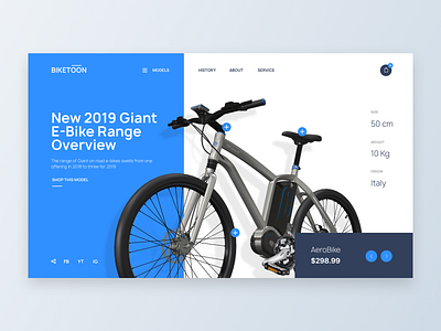 Bike eCommerce - Web UI Design bike detail e commerce ecommerce inspiration interaction landing page design minialista minimalist ui ux ui ux design ui design user interface ux ux design web design