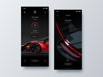Shop Car App + Tour 360º app concept app design app ios app ui design ios iphone minimalist shop app ux designer