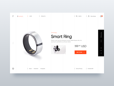 Smart Ring - Web UI Design