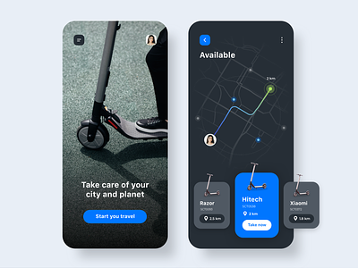 Scooter Rental App Concept