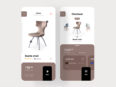 eCommerce Furniture App Concept