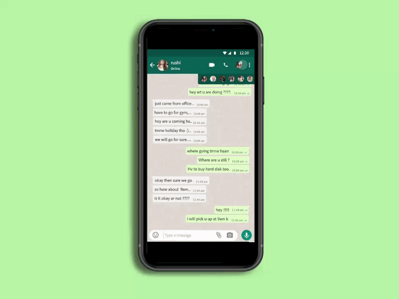 whatsapp Freinds (Online) ae animation design drbbble interaction redesign typography ui ux vector whatsapp