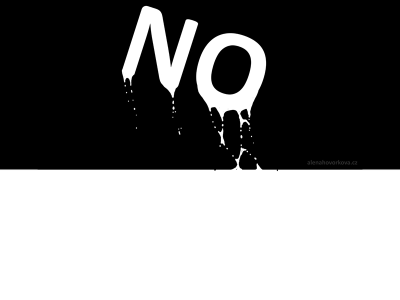 Yes & No .. animation. framebyframe kinetic liquid liquidanimation photoshop typography
