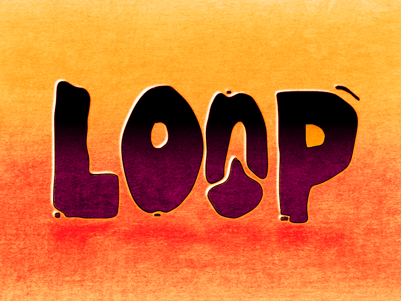 Loop .. animation celanimation framebyframe gif lettering liquid loop typography