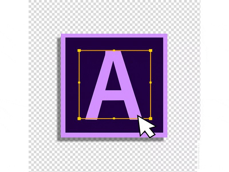 36 days of type - day 1 - letter A 36daysoftype 36daysoftype-a aftereffects animation typography