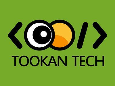 Tookan Logo bird code coding eye logo tech tookan toucan