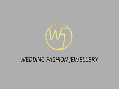 Wedding Fashion Jewellery brand branding company fashion gold jewellery logo shimmery simple women