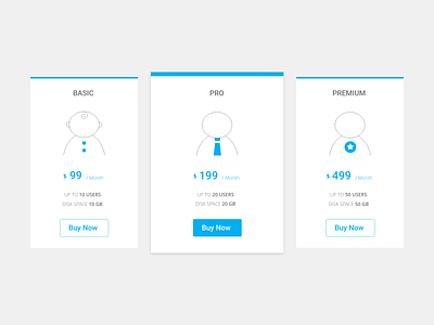 Simple Pricing widget