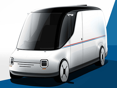 USPS Delivery Truck Concept automotive autonomous car design ux