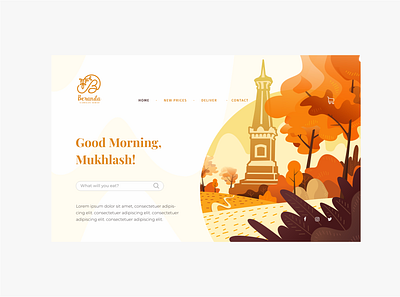 granola yogyakarta | landing page delivery designui eat granola health interface landingpage morning shop ui yogyakarta