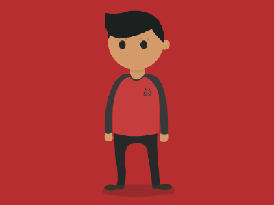 2D Character character flat design vector