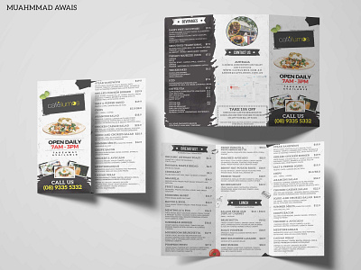 Menu design brochure design flyer leaflet pamphlet poster restaurant