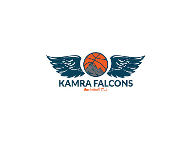 Kamra Falcons Basketball Club basketball basketball court basketball logo brand identity illustration logo sports branding sports design sports logo