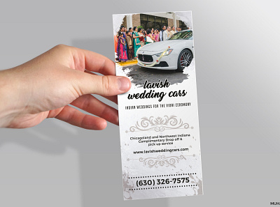 Lavish Wedding Cars company brand identity branding brochure design flyer leaflet pamphlet poster