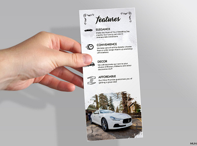 Lavish Wedding Cars company brand identity brochure design flyer leaflet pamphlet poster