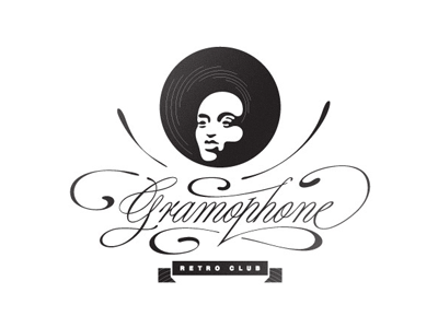 Retro Club Gramophone - Logo design bulgaria club disco gramophone retro sofia