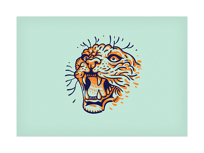 ROAR! angry logo panther puma roar style tattoo tattoo art