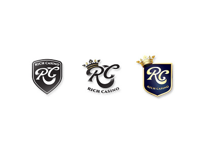 RichCasino logo redesign WIP casino design logo logo design lux new online play rc rich richcasino wip