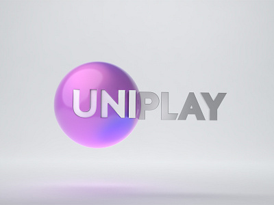 UNIPLAY Logo Design 3D visualization