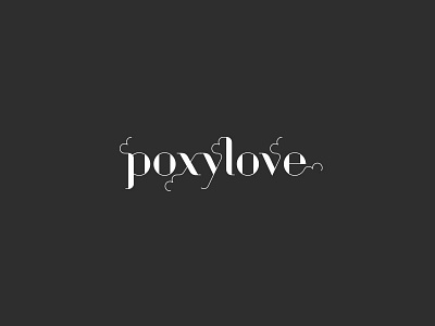 PoxyLove logo design