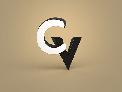 CV - Calin Vladoianu Logo Design - Simple 3D avocat bucharest calin cv design lawyer logo monogram romania vladoianu