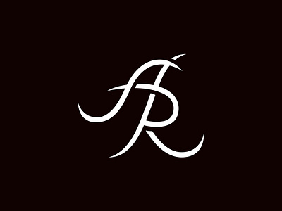 AR = A+R Monogram WIP ar brand agency custom typography letter letter a letter a and r letter r letters logo design monogram wip