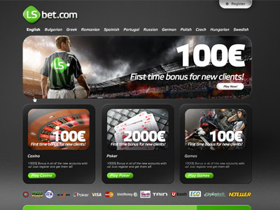 LSbet.com Website design - Landing page