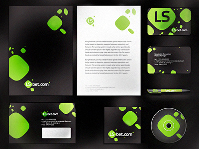 LSbet.com Website design - Corporate identity baccarat bet black jack brandbook business card casino cd corporate cover design envelope gamble game games identity letterhead live sports logo lsbet lsbet.com pen poker roulette soccer sports win