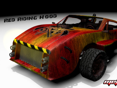 red fire metal car 3d art 3d modeling c4d car
