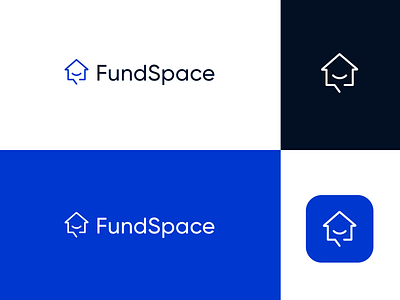 Fundspace brand brand design branding fund happy identity logo mark marketing property property developer smile