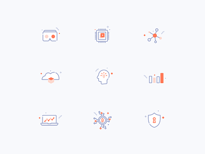 Icons for technology website