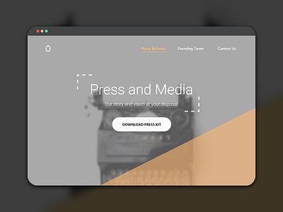 Daily UI - Press Page dailyui design digital press kit press page ui ux web