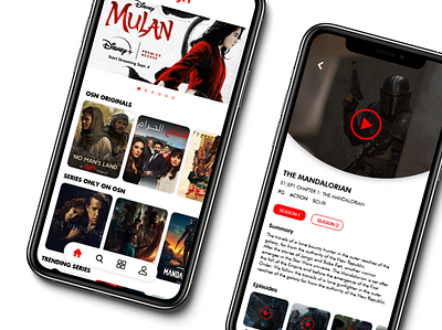 Streaming App Design dailyui design digig digital graphic design mobile app netflix ui ux