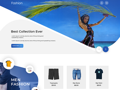 Ecommerce fashion theme ecommerce fashion flat graphicsdesign layout template theme ui uidesign ux website whitepapaer