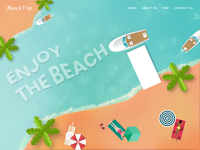 Beach beach blockchain business crypto fun graphicsdesign party sea travel ui water website