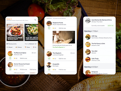 Swiggy App Redesign listing screen uiux