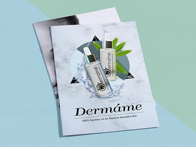 Dermame Brochure Designing brochure design graphic designing print design