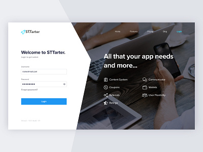 Login Page login modern ui sign in sttarter web login