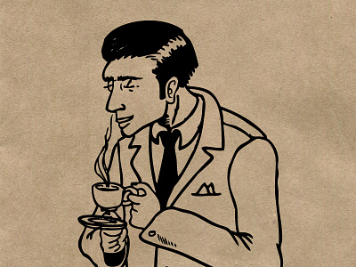 Aroma coffee illustration