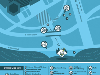 Pittsburgh Polar Plunge Map info information map plunge polar vector