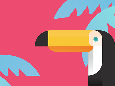 Toucan bird geometric illustration toucan tropical